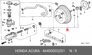 Усилитель тормозной системы 46400S03Z01 HONDA