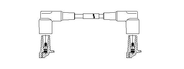 Провод зажигания 1A07E25 BREMI