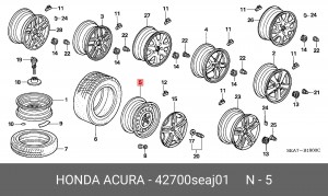 Диск колеса 42700SEAJ01 HONDA