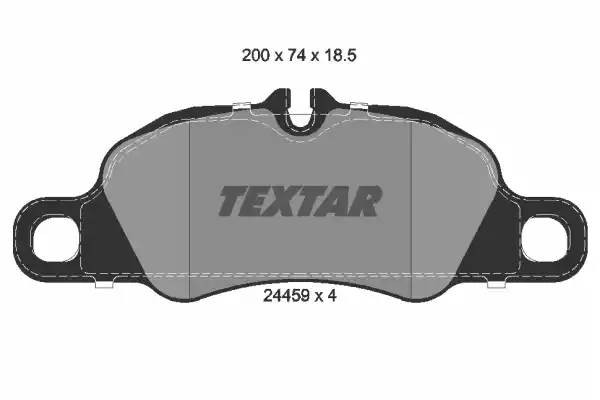 Комплект тормозных колодок, диско 2445901 TEXTAR