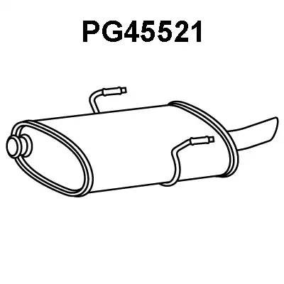 Глушитель выхлопных газов конечный PG45521 VENEPORTE