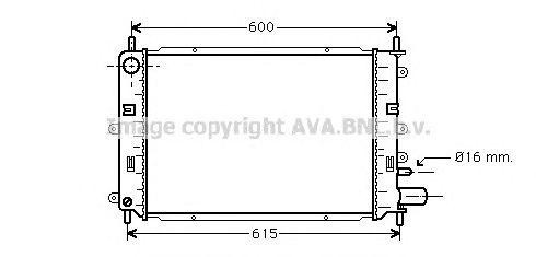 Радиатор охлаждения ДВС FD2152 AVA