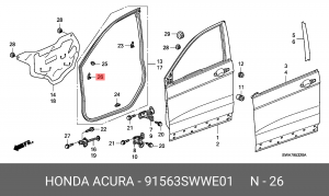 Деталь 91563SWWE01 HONDA