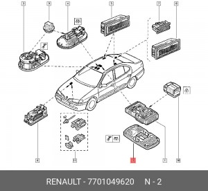 Деталь 7701049620 RENAULT