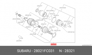ШРУС 28021FC031 SUBARU