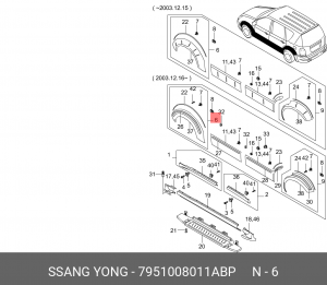 Деталь 7951008011ABP SSANG YONG