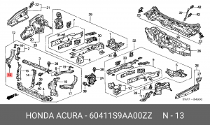 Деталь 60411S9AA00ZZ HONDA