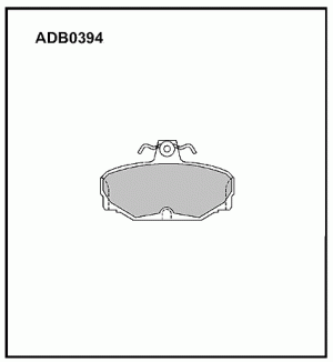 Колодки тормозные дисковые ADB0394 ALLIED NIPPON