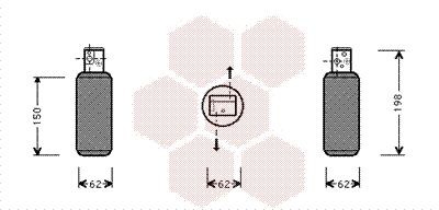 Осушитель, кондиционер 4700D044 VAN WEZEL