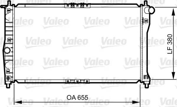 Радиатор, охлаждение двигател 734252 VALEO PHC