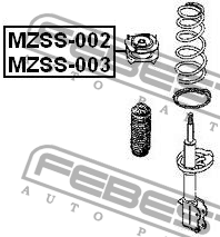 Опора амортизатора подвески MZSS-003 FEBEST