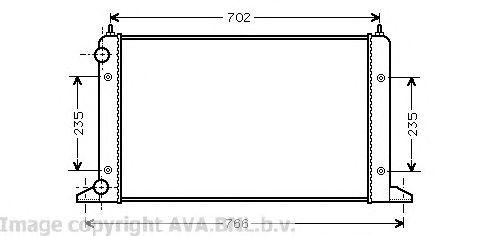 Радиатор охлаждения ДВС VWA2133 AVA