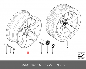 Диск колеса 36 11 6 776 779 BMW