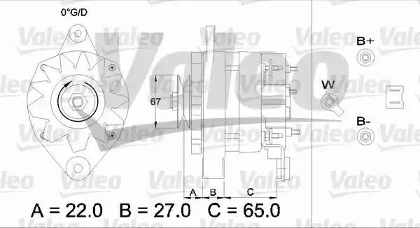 Генератор 433447 VALEO PHC