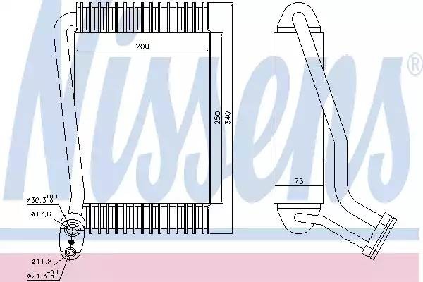 Испаритель, кондиционер 92143 NISSENS