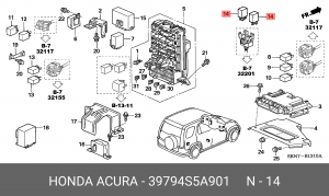 Деталь 39794S5A901 HONDA