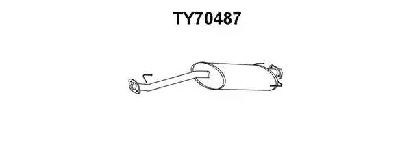 Предглушитель выхлопных газов TY70487 VENEPORTE
