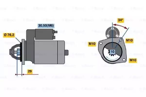 Стартер 0 001 107 499 BOSCH