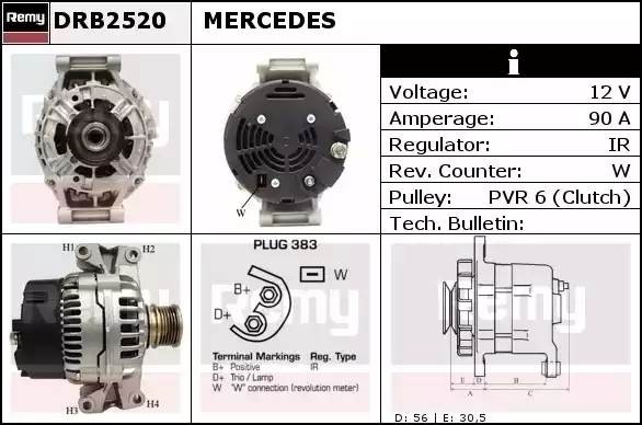 Генератор DRB2520 DELCO REMY