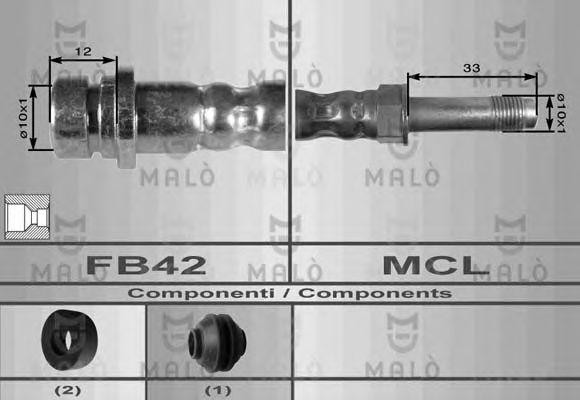 Тормозной шланг 8645 MALO