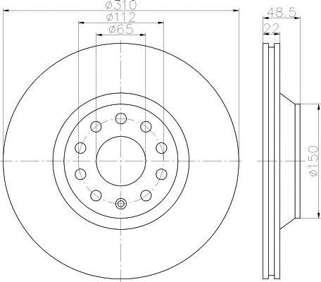 Тормозной диск MDC1697 MINTEX