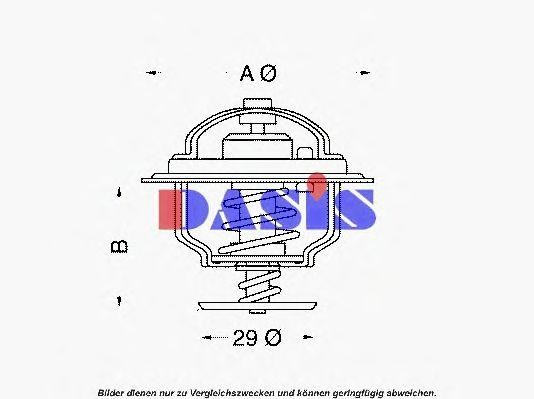 Термостат, охлаждающая жидкость 751856N AKS DASIS