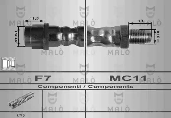 Тормозной шланг 80195 MALO