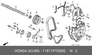 Прокладка, выпускной трубопровод 11811PT0000 HONDA