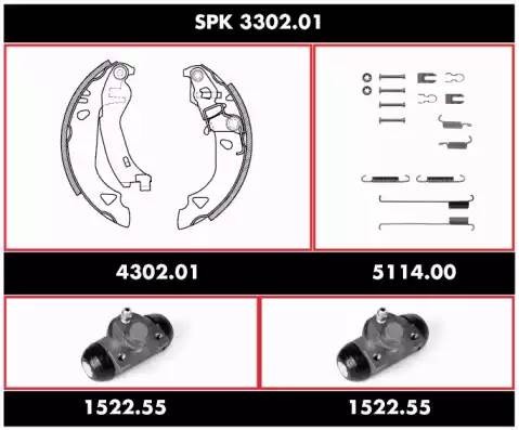 Комплект тормозных колодок SPK330201 REMSA
