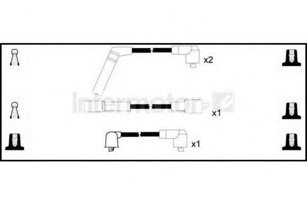Ккомплект проводов зажигания 73684 STANDARD