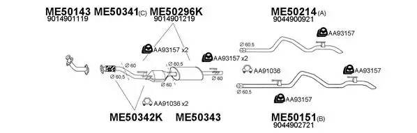 Система выпуска ОГ 500133 VENEPORTE