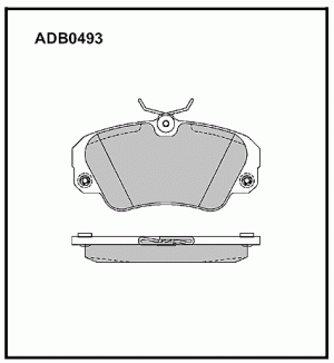 Колодки тормозные дисковые ADB0493 ALLIED NIPPON