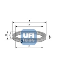 Воздушный фильтр 27.798.00 UFI