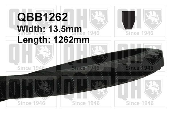 Клиновой ремень QBB1262 QUINTON HAZELL