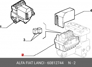 Комплект прибора управления 60812744 ALFA FIAT LANCIA