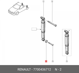 Деталь 7700436712 RENAULT
