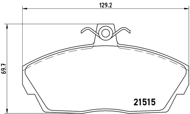 Комплект тормозных колодок, диско P44010 BREMBO