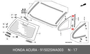 Деталь 91502SWA003 HONDA