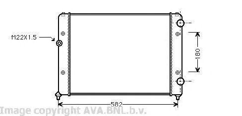 Радиатор охлаждения ДВС VWA2119 AVA