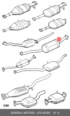 Катализатор R25145280 GENERAL MOTORS