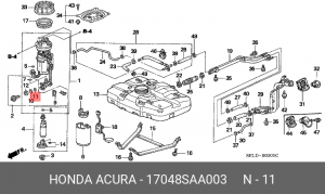 Манжета 17048SAA003 HONDA