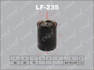 Фильтр топливный LF-235 LYNXAUTO