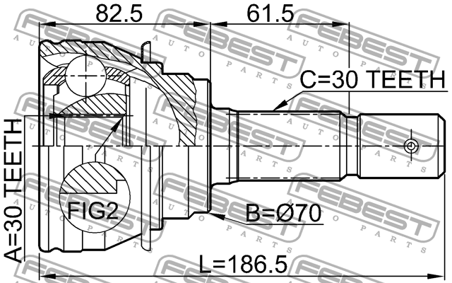 ШРУС 0110-067 FEBEST