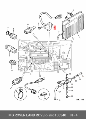 Датчик импульсов NSC100340 MG ROVER LAND ROVER