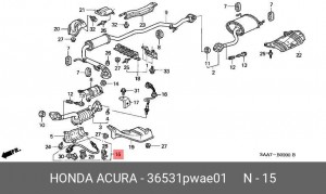 Лямбда-зонд 36531PWAE01 HONDA