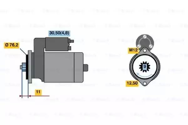 Стартер 0 001 123 024 BOSCH