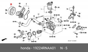 Деталь 19224RNAA01 HONDA
