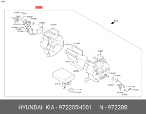 Радиатор отопителя 972205H001 HYUNDAI KIA
