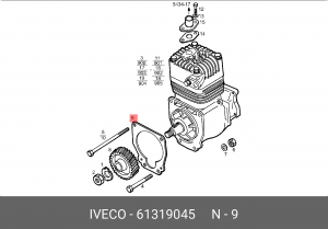 Прокладка, компрессор 61319045 IVECO