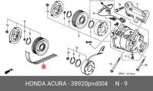 Ремень приводной 38920-PND-004 HONDA